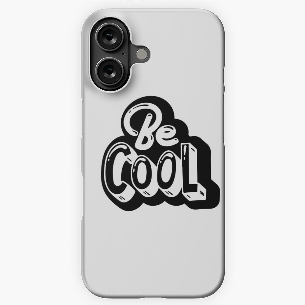 Be Cool iPhone Snap Case - cute pet design by HackerLooks