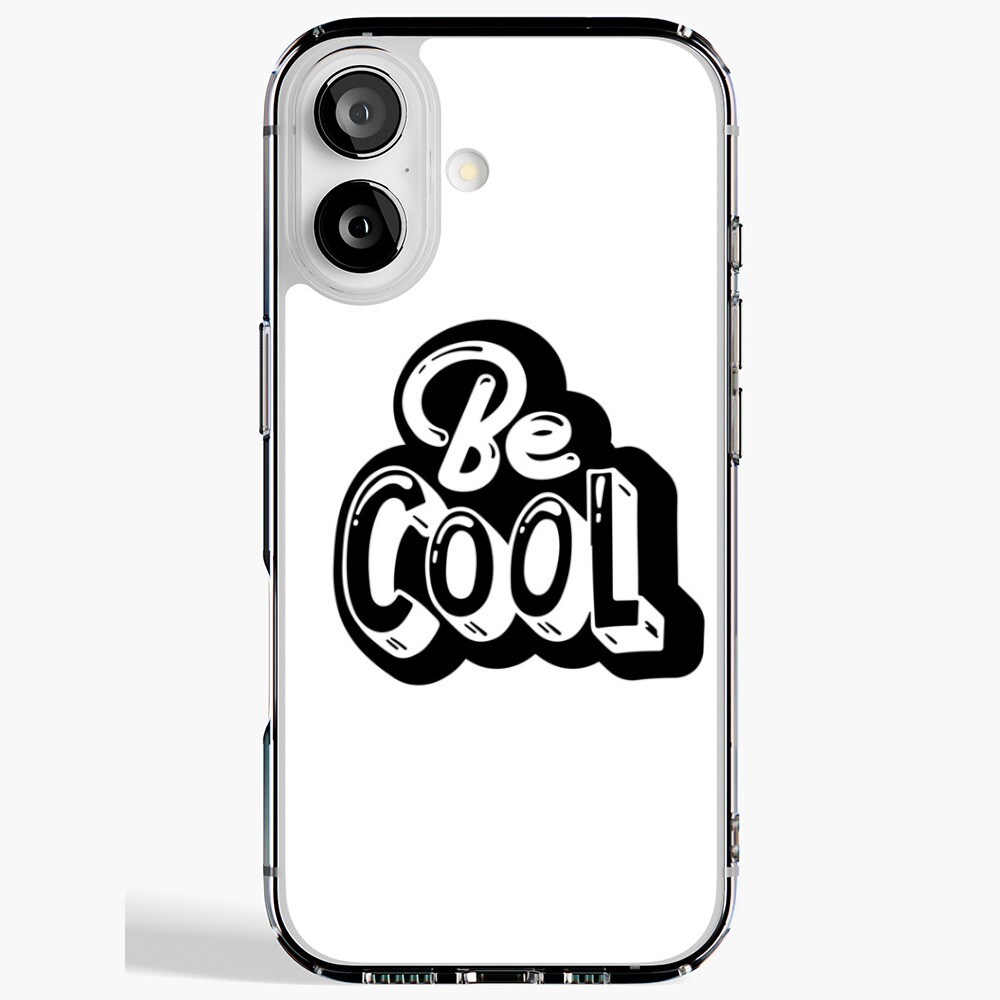 Be Cool iPhone Soft Case - cute pet design by HackerLooks