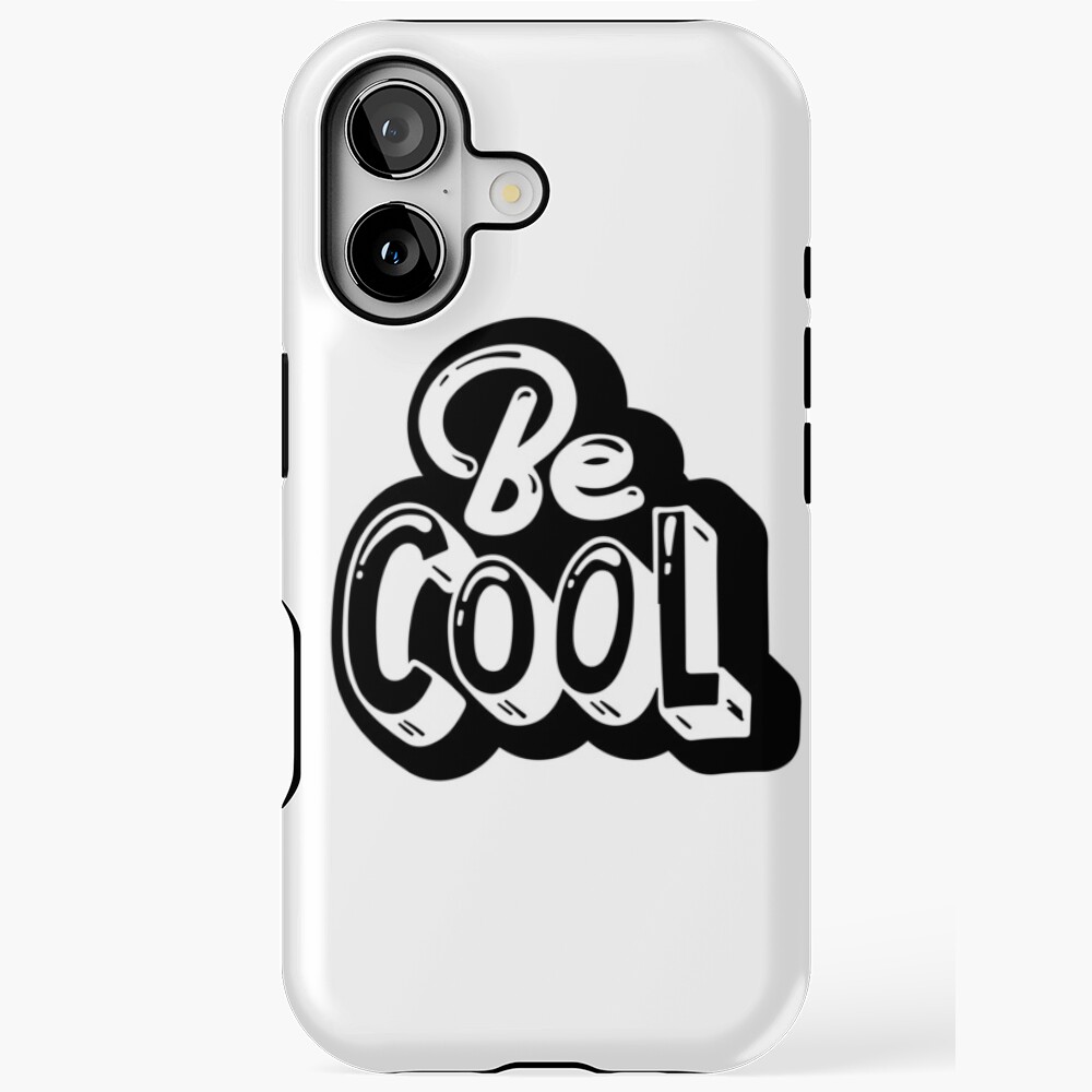 Be Cool iPhone Tough Case - cute pet design by HackerLooks