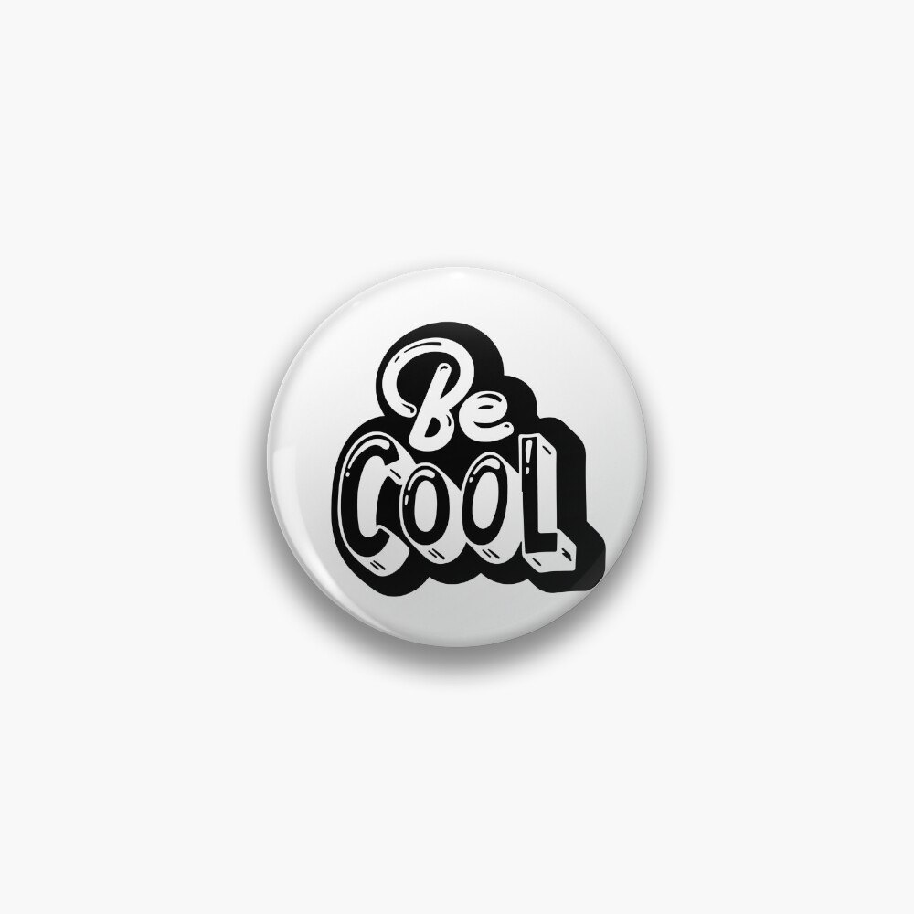 Be Cool Pin - cute pet design by HackerLooks