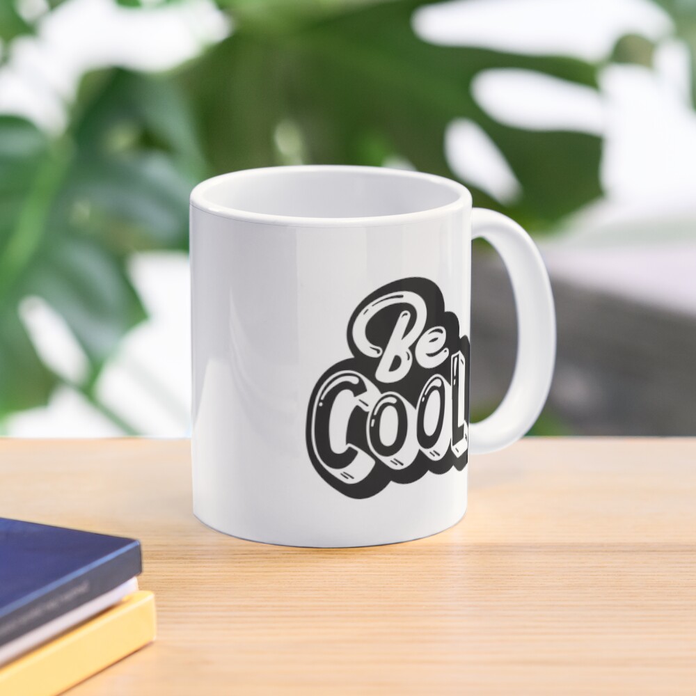 Be Cool Classic Mug - cute pet design by HackerLooks
