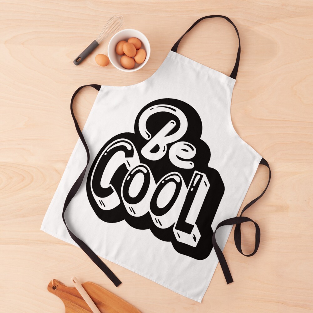 Be Cool Apron - cute pet design by HackerLooks