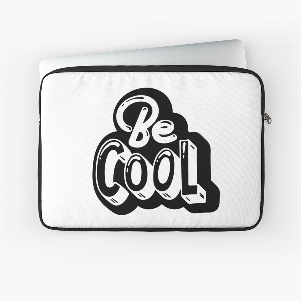 Be Cool Laptop Sleeve - cute pet design by HackerLooks