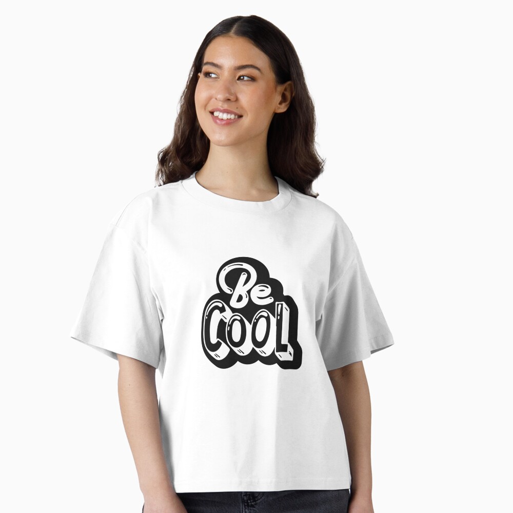 Be Cool Boxy T-Shirt - cute pet design by HackerLooks
