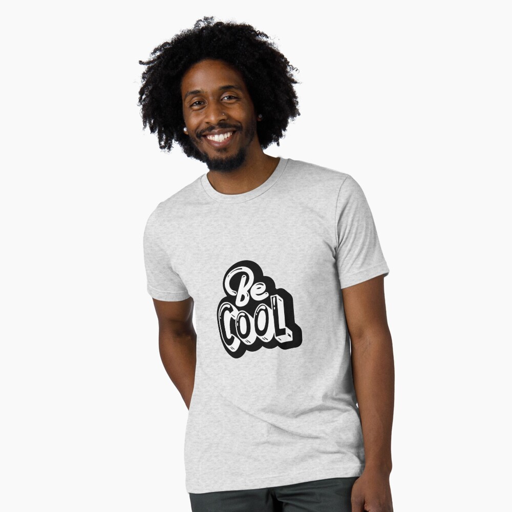 Be Cool Tri-blend T-Shirt - cute pet design by HackerLooks