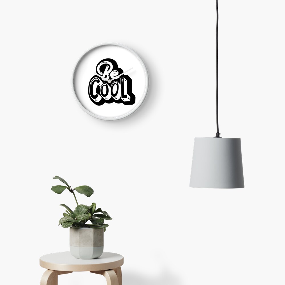 Be Cool Clock - cute pet design by HackerLooks