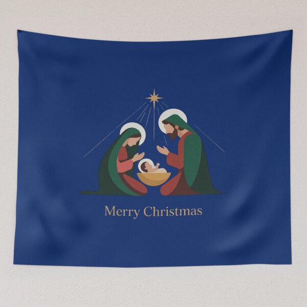 Item preview, Minimalist Geometric Nativity Scene Modern Christmas designed and sold by WikaKowalczyk.