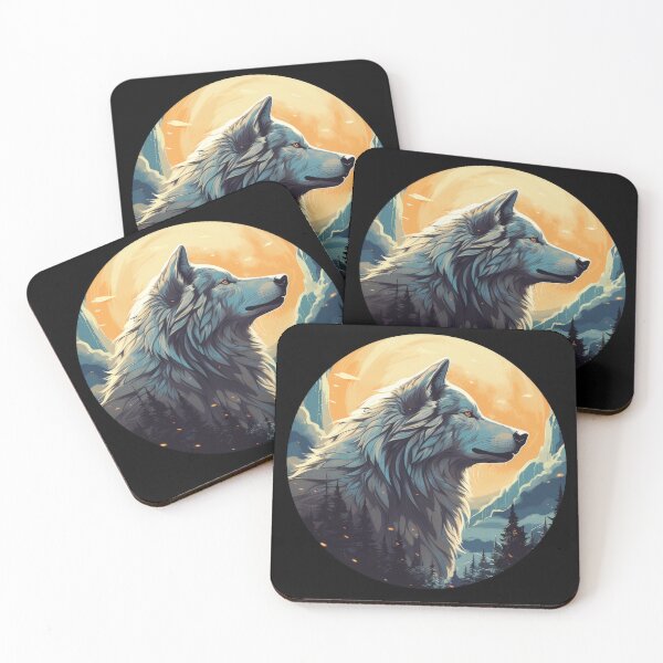 Item preview, Lone Alpha Wolf - Watcher of the Golden Peaks designed and sold by Daagath.