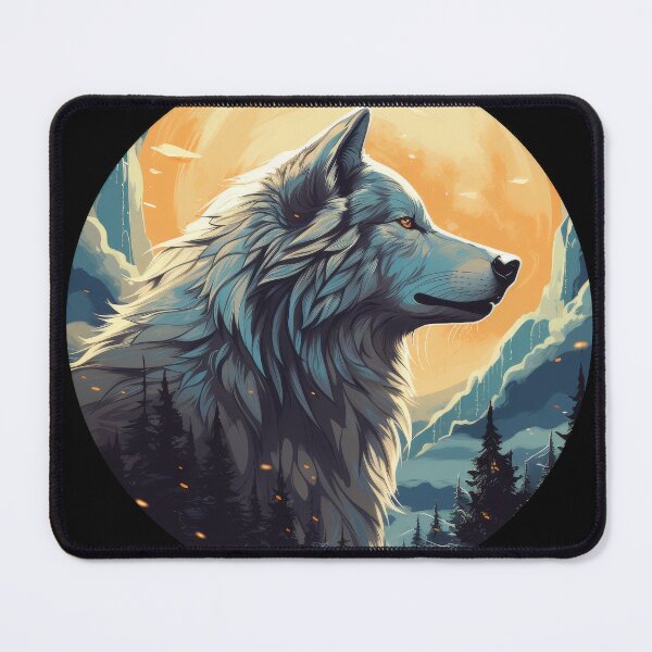 Item preview, Lone Alpha Wolf - Watcher of the Golden Peaks designed and sold by Daagath.