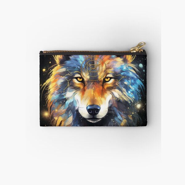 Item preview, Galactic Flame Wolf – Cosmic Energy Unleashed designed and sold by Daagath.