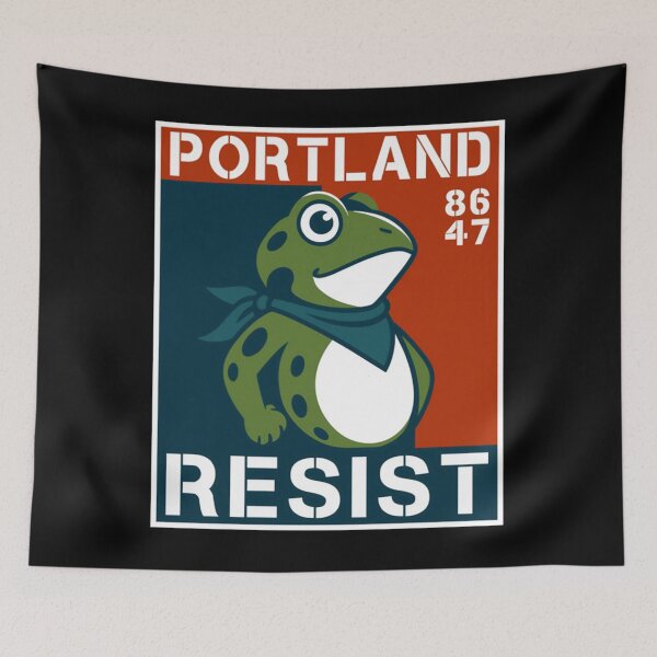 Item preview, Portland Frog Protest Resist designed and sold by ongo-riana.