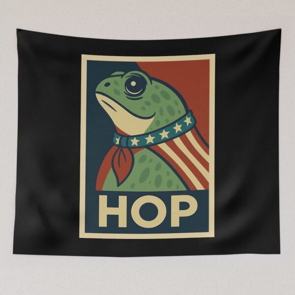 Item preview, Portland HOP Frog Resist designed and sold by ongo-riana.