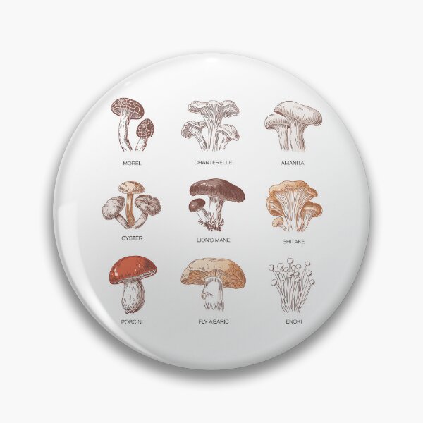 Item preview, Mushroom ID Chart • Minimal Field Poster Guide designed and sold by Blok45.