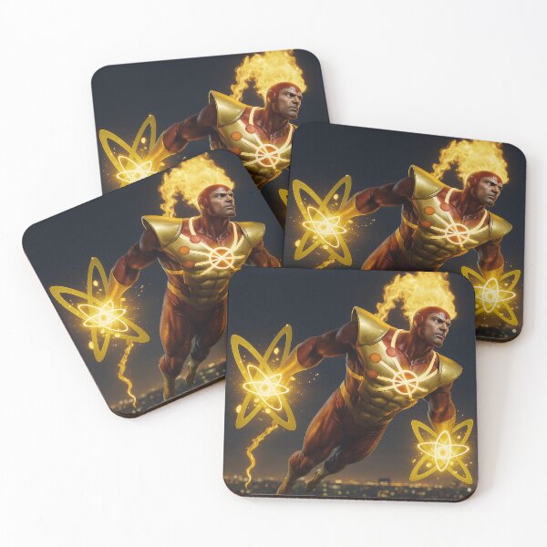 Item preview, Firestorm – The Atomic Hero | 3D Transparent Superpower Sticker designed and sold by Imagetore.