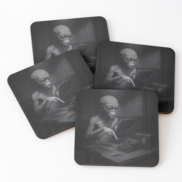 Item preview, Silver Screen Office Alien designed and sold by Absurd Cult Co..
