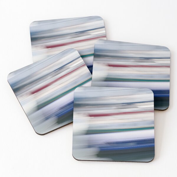 Item preview, Impressionist boats in marina designed and sold by SimonVentura.