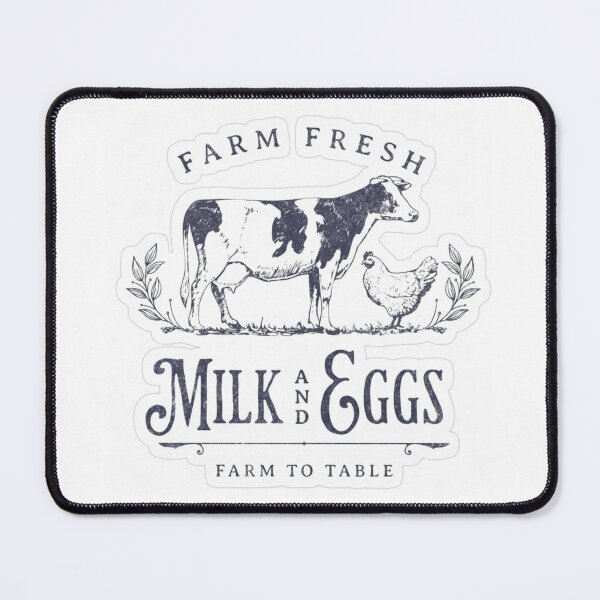 Item preview, Countryside Decor - Farm Fresh Milk and Eggs designed and sold by CharlieDesings.