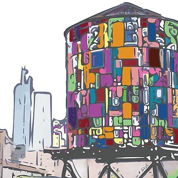 Vorschaubild zum Design Buntglas-Wasserturm - Brooklyn, New York von West Sanders