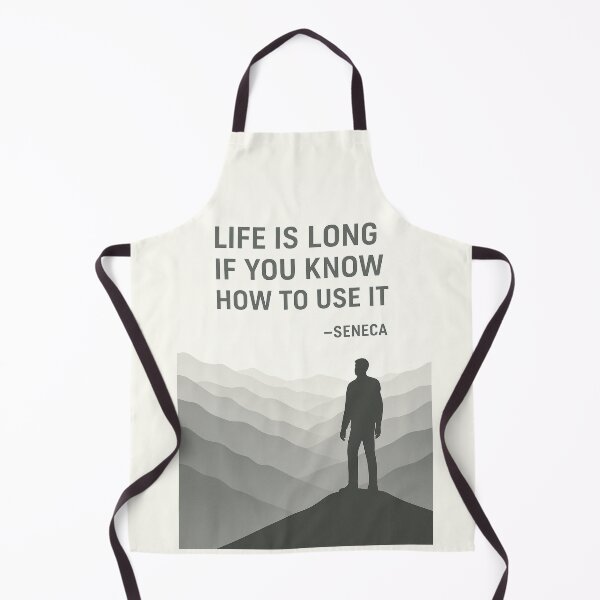 Item preview, Life Is Long If You Know How To Use It - Seneca Quote & Stoicism Hiking Backpacking Mountains designed and sold by Better4Tomorrow.