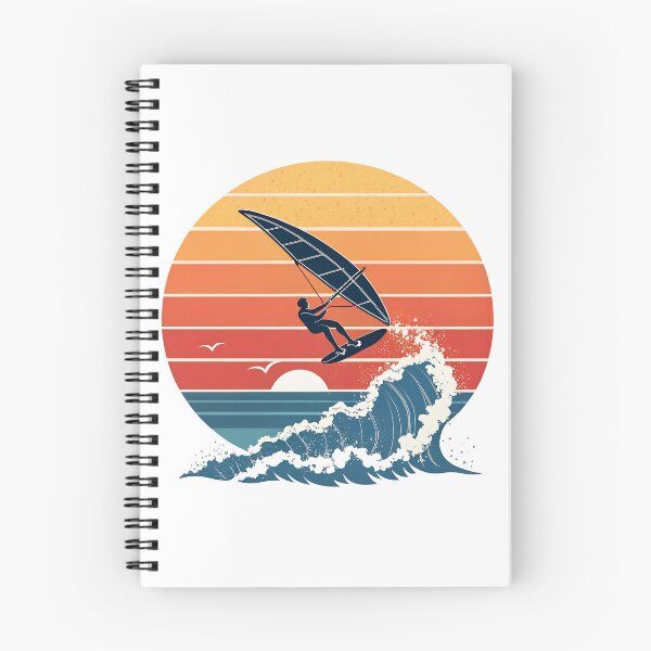 Item preview, Retro Wing Foiling Silhouette – Sunset Ocean Surf Style designed and sold by VividOrganica.