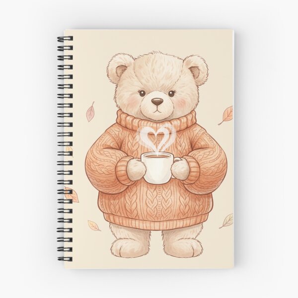 Item preview, Cozy Fall Bear | Autumn Coffee Art | Sweater Weather Aesthetic designed and sold by TrackinDaTrends.