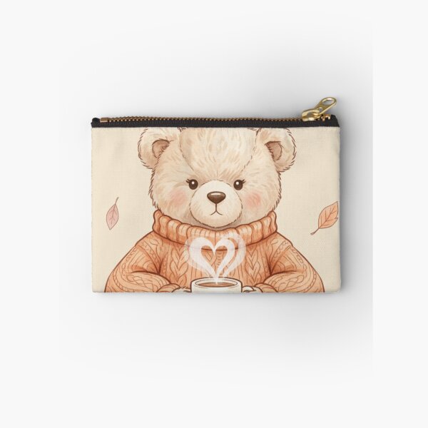 Item preview, Cozy Fall Bear | Autumn Coffee Art | Sweater Weather Aesthetic designed and sold by TrackinDaTrends.