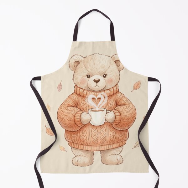 Item preview, Cozy Fall Bear | Autumn Coffee Art | Sweater Weather Aesthetic designed and sold by TrackinDaTrends.