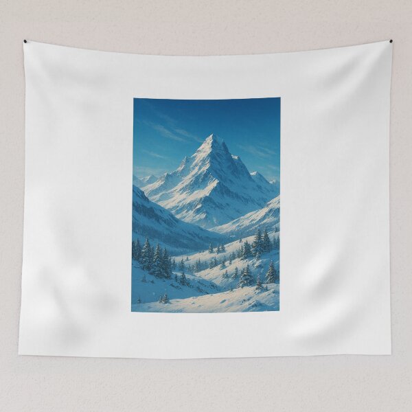 Item preview, Montanha Nevada com Céu Azul   designed and sold by Leonornature.