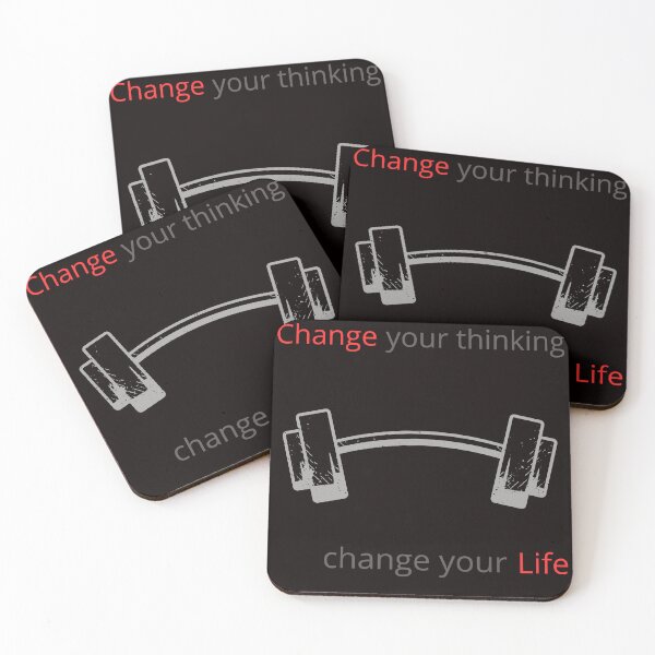 Item preview, "Change your thinking, change your life" positive gifts designed and sold by Nikoverse.