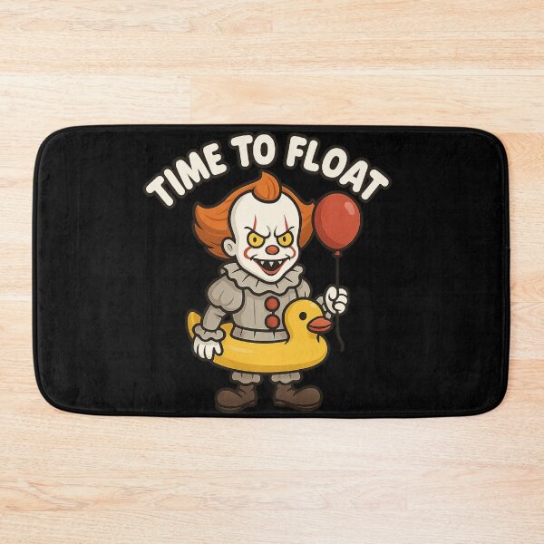 Item preview, Time to Float: Funny Clown with Red Balloon and Floatie designed and sold by Sonic Nova Studios.