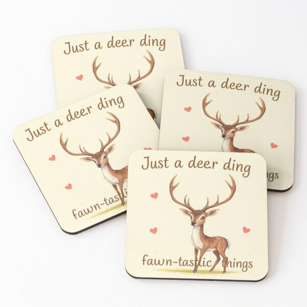 Item preview, Just a deer doing fawn-tastic things designed and sold by SSMC DREAM DESIGN.