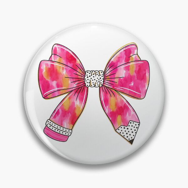 Item preview, Watercolor Pink Bow with Polka Dot Accents designed and sold by ArtfulWeave.