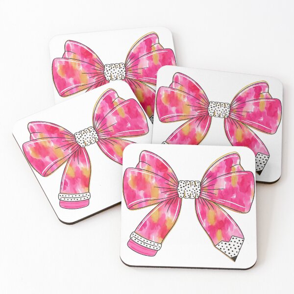 Item preview, Watercolor Pink Bow with Polka Dot Accents designed and sold by ArtfulWeave.