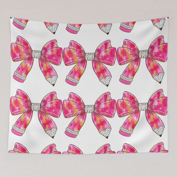 Item preview, Watercolor Pink Bow with Polka Dot Accents designed and sold by ArtfulWeave.