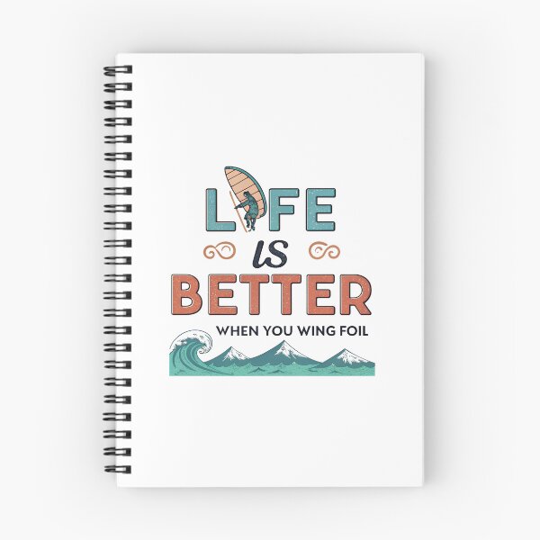 Item preview, Funny Wing Foiling Quote – “Life is Better When You Wing Foil” designed and sold by VividOrganica.