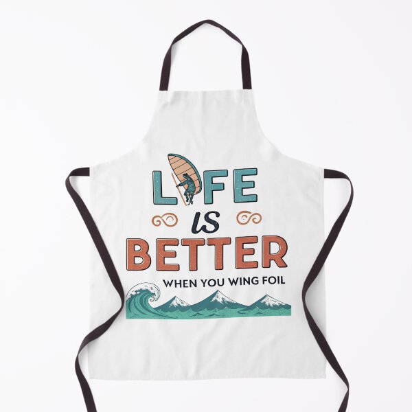 Item preview, Funny Wing Foiling Quote – “Life is Better When You Wing Foil” designed and sold by VividOrganica.