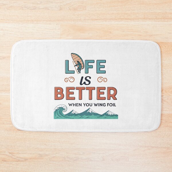 Item preview, Funny Wing Foiling Quote – “Life is Better When You Wing Foil” designed and sold by VividOrganica.