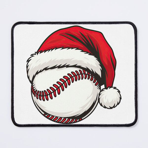 Item preview, Christmas Baseball Design with Santa Hat designed and sold by ArtfulWeave.