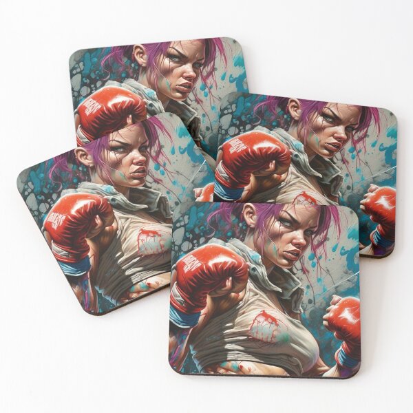 Item preview, Girl Fight - Pop Art Sci Fi Art concept designed and sold by Delerat7.