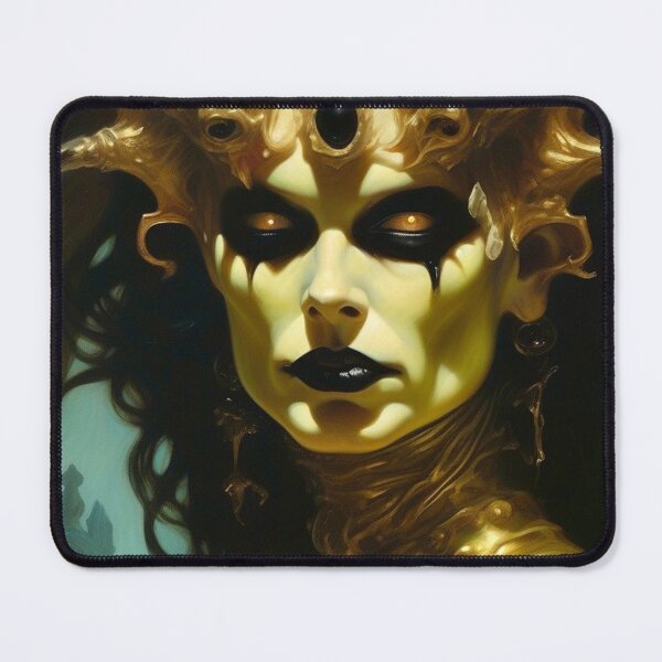 Item preview, Alien Queen in Gold - Sci Fi Art concept designed and sold by Delerat7.
