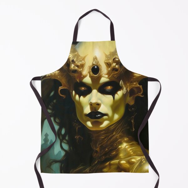 Item preview, Alien Queen in Gold - Sci Fi Art concept designed and sold by Delerat7.