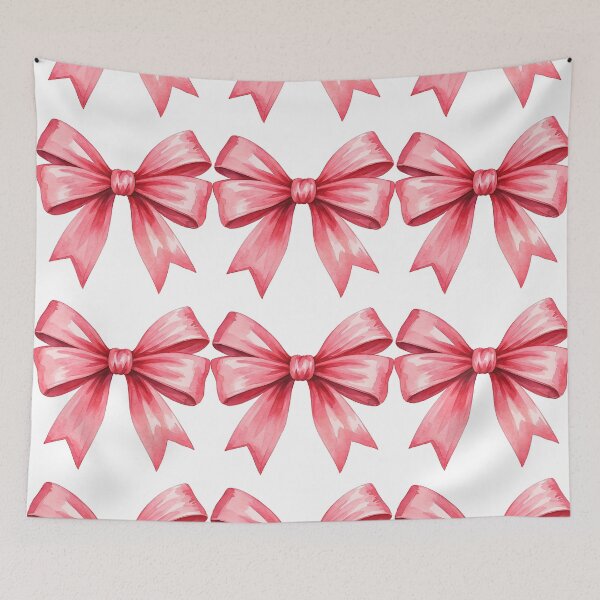 Item preview, Watercolor Red Ribbon Bow Illustration designed and sold by ArtfulWeave.
