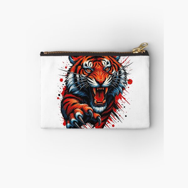 Item preview, Fierce Roaring Tiger Artwork with Claws designed and sold by ArtfulWeave.