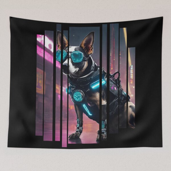 Item preview, Cyber dog whit neon glasses 3 designed and sold by Neon G.