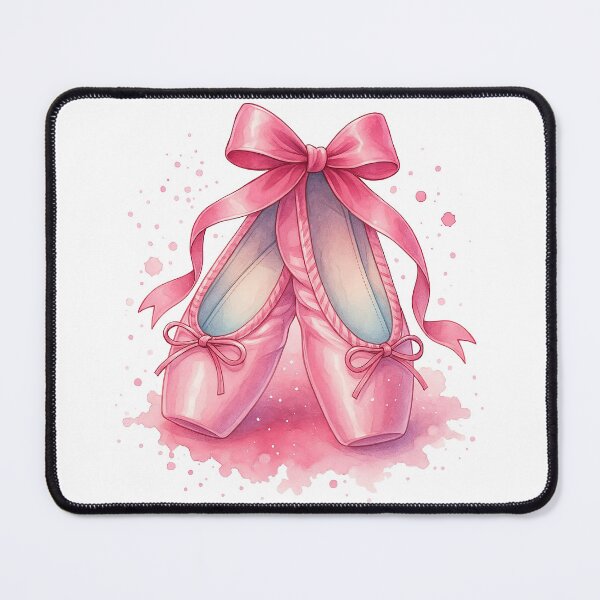 Item preview, Cute Pink Ballet Shoes with Ribbon Bow designed and sold by ArtfulWeave.