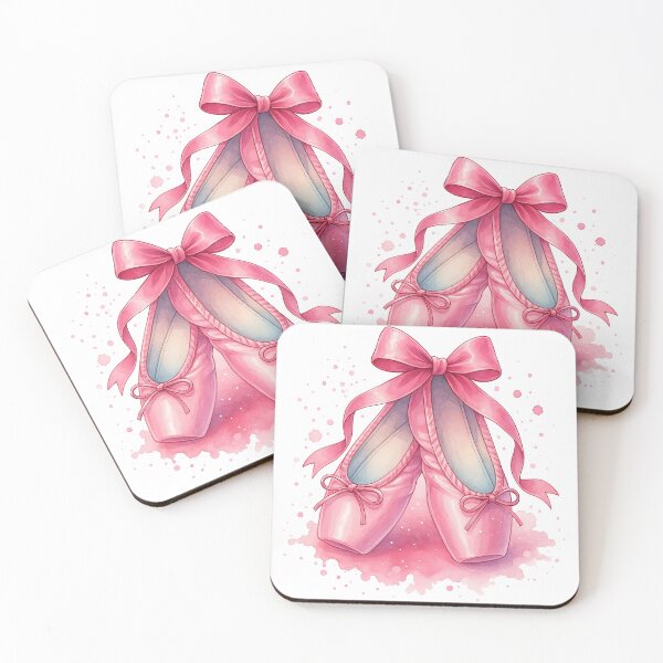 Item preview, Cute Pink Ballet Shoes with Ribbon Bow designed and sold by ArtfulWeave.
