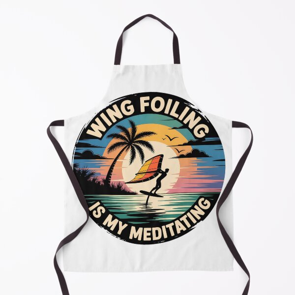 Item preview, Wing Foiling Is My Meditation – Retro Tropical Surf Sunset Design designed and sold by VividOrganica.