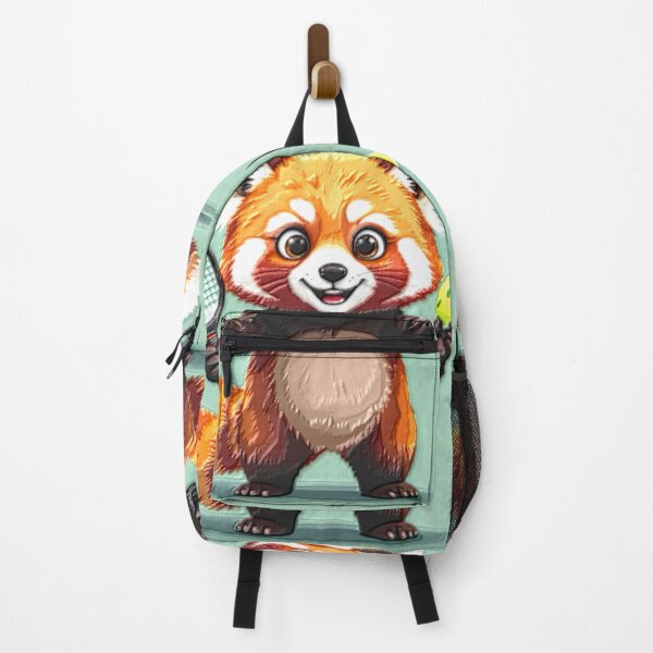 Item preview, pickleball red panda plastered colorful funny animal design designed and sold by SmashingDeals.