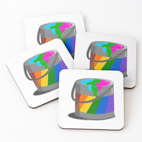 Item preview, Proud Paint Polysexual Flag in a Bucket designed and sold by HarveyHandcraftsandDesigns.