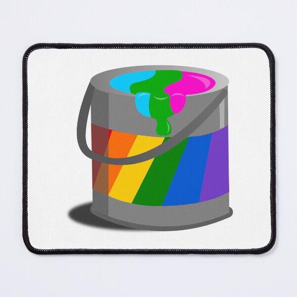 Item preview, Proud Paint Polysexual Flag in a Bucket designed and sold by HarveyHandcraftsandDesigns.